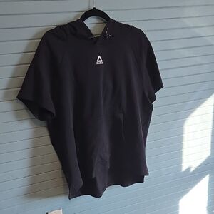 Reebok Men's Black Short Sleeve Hoodie